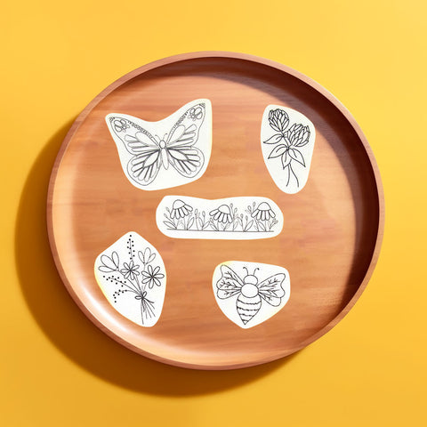 Stick and Stitch Kit - Floral Universe