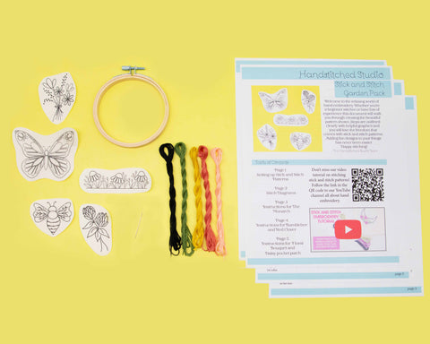 Stick and Stitch Kit - Floral Universe