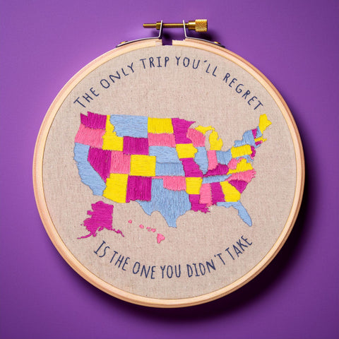 State Travel, Floral and Heart - Bundle Of 3