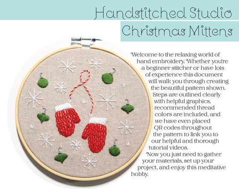 Red and Green Mittens Christmas Kit