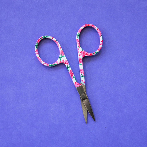 Floral Pink Embroidery Scissor