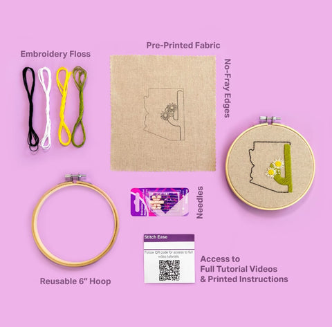 Floral State Map Kit