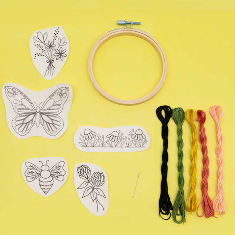 Stick and Stitch Kit - Floral Universe