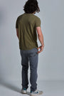 ONNO bamboo t-shirt in Cypress, Nic is 5'11" and wearing size M.